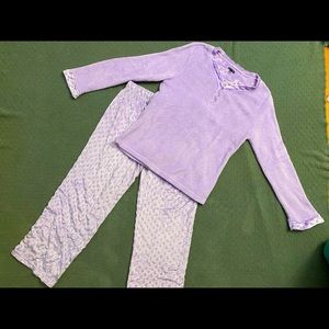 Purple Fuzzy Hanna Pajama Set